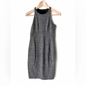 Banana Republic Women’s Grey Lined Tailored Office Work Bodycon Intern Dress 00P